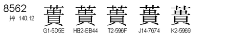 U+8562
